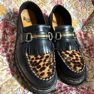 Dr. Martens Leopard Loafers